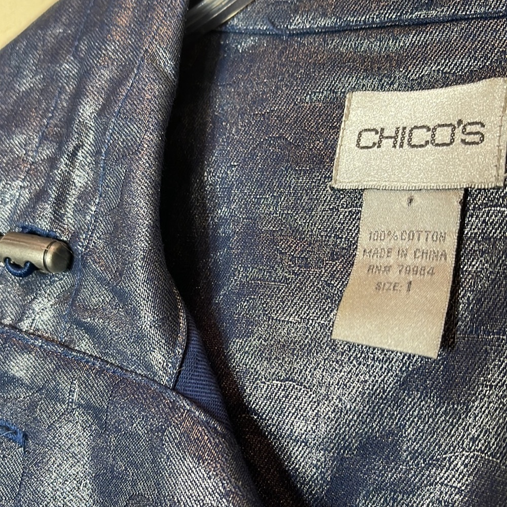 Chicos Blue Jacket - image 7